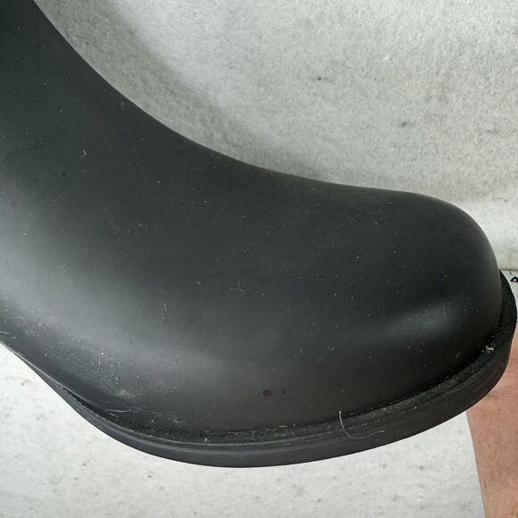 Lucky Brand‎ Rounded Toe Pull On Rubber Black Ankle Boots Casual Booties Size 9 - Picture 11 of 13
